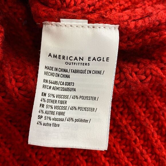 AE American Eagle Oversized Drop Shoulder Ribbed Sweater Women's Size Medium - Picture 4 of 7